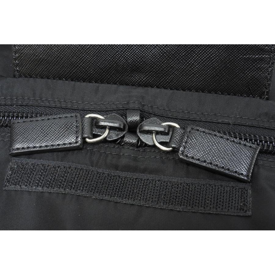 PRADA（プラダ） s付ボストンバッグ大 三角プレート ナイロン革黒