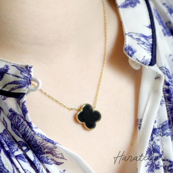 ネックレス レディース アクセサリー nec009 PremiumShellClover 15mm