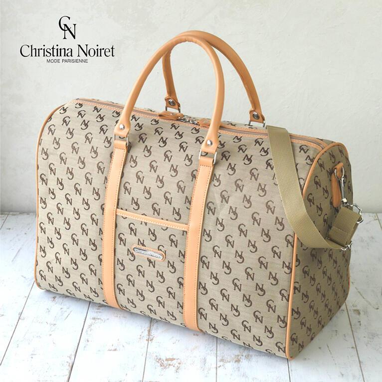 バッグインバッグ 国産ブランドモノグラム柄ボストンバッグ ジャガード