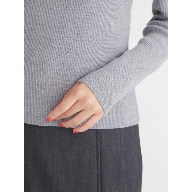 CELFORD（セルフォード） (12%OFF) シルク混衿付きニットプルオーバー