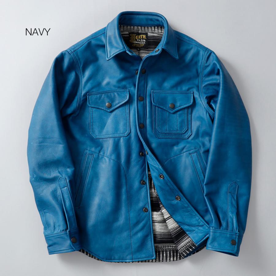 10%OFF！ファミリーセール！ホースレザーシャツ 馬革 日本製 メンズ