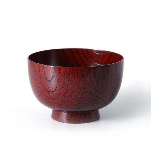 山田平安堂 汁椀 欅 漆塗り 木製／お椀／木目 宮内庁御用達 : 漆器
