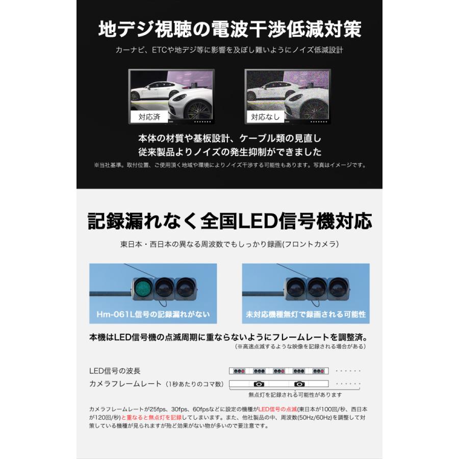 higashi ドライブレコーダー ミラー型 GPS ミラー 前後 2カメラ ミラー