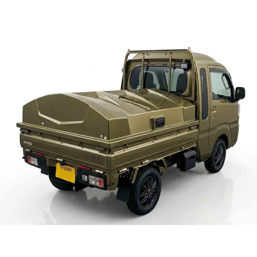 ハイゼットジャンボ用 トラカバー (軽トラック荷台カバー FRP製）塗装