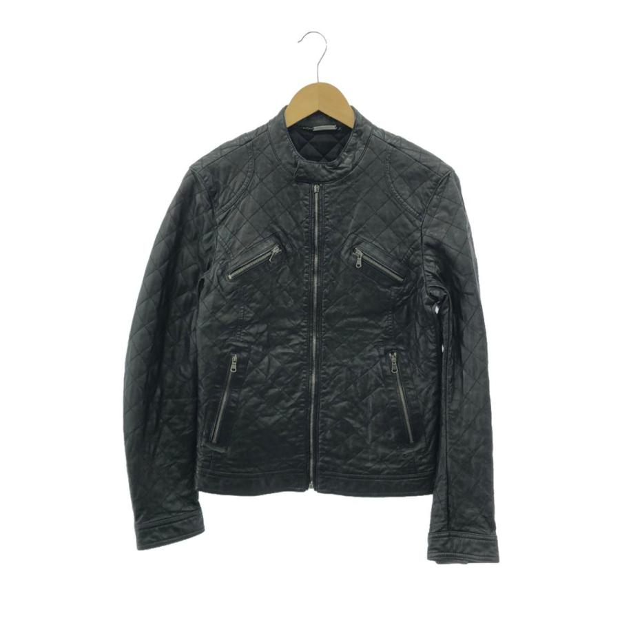 ドルチェアンドガッバーナ レザーキルティングブルゾン メンズ SIZE 44