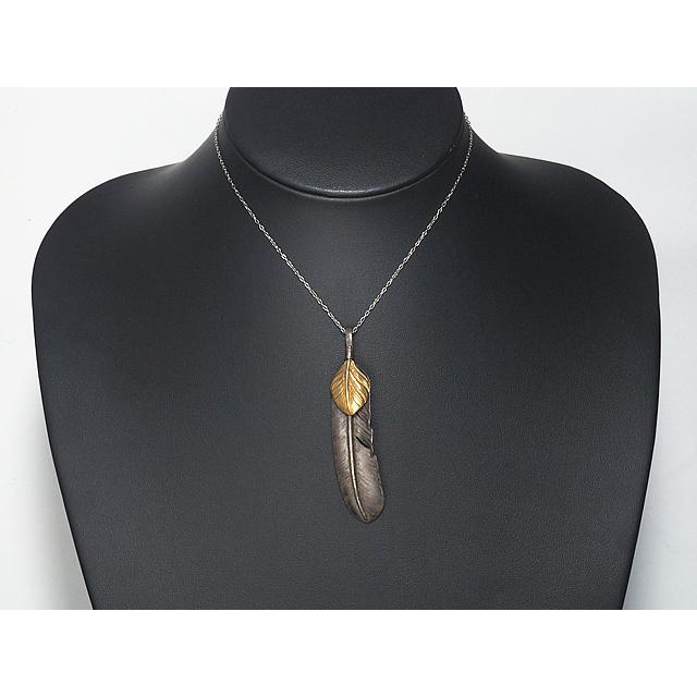 ゴローズ goro's オールド 上金特大フェザー 左向き ネックレストップ