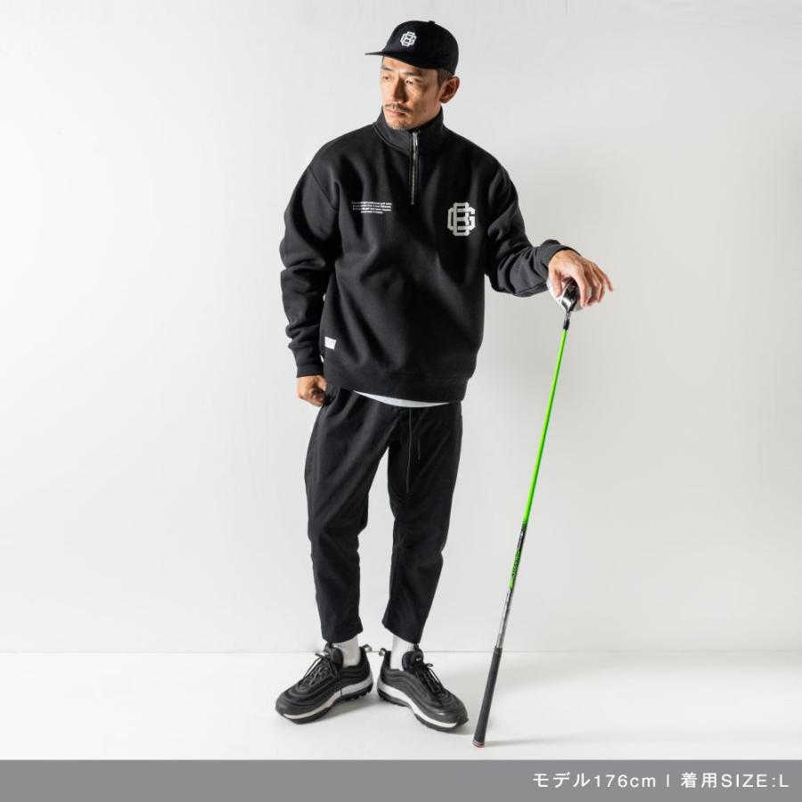 BANDEL（バンデル） スウェット ブラック グレー 黒 灰色 ハーフジップ