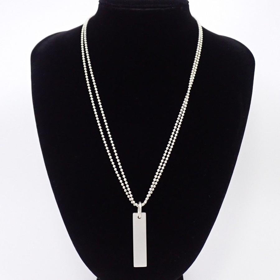 GUCCI（グッチ） プレートトップ 2連 ボールチェーン ネックレス