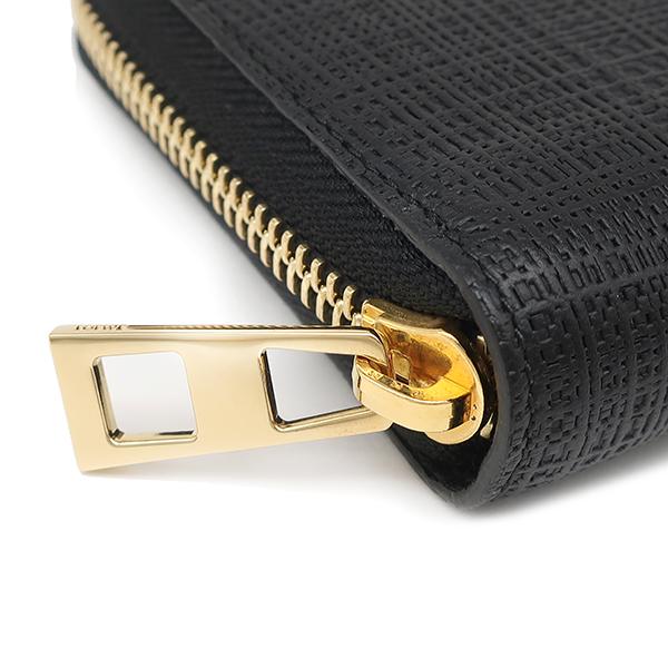LOEWE（ロエベ） 長財布 リネン ジップアラウンド ウォレット レザー