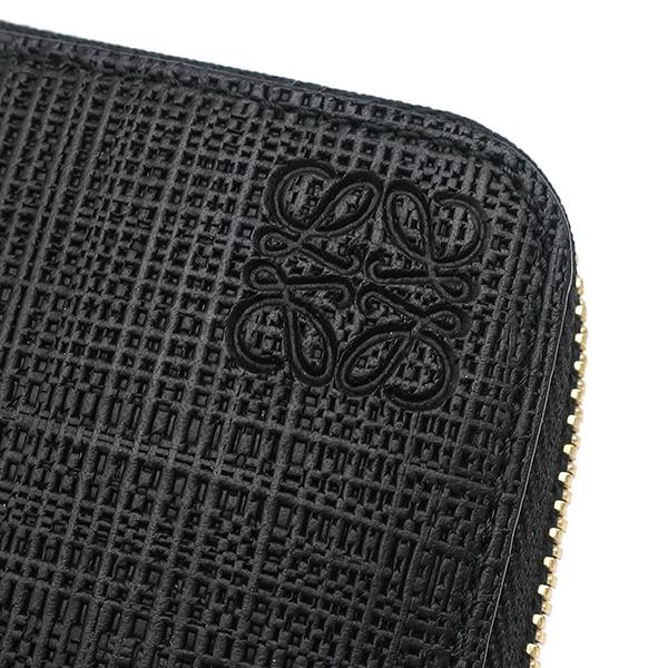 LOEWE（ロエベ） 長財布 リネン ジップアラウンド ウォレット レザー