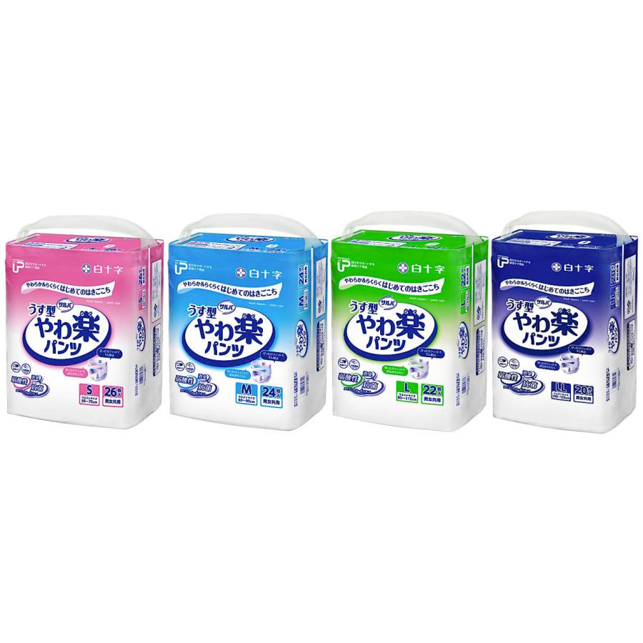 サルバ PUサルバ やわ楽パンツ うす型パンツタイプ Mサイズ／24枚入