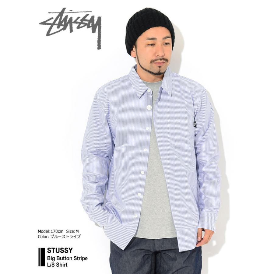 STUSSY（ステューシー） シャツ 長袖 メンズ Big Button Stripe