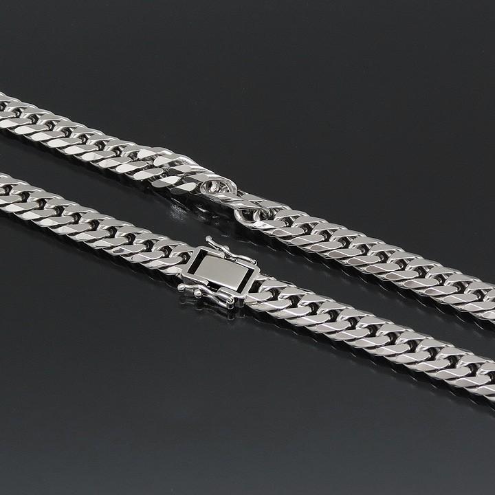 喜平ネックレス プラチナ 6面ダブル PT850 100g-50cm 造幣局検定刻印入