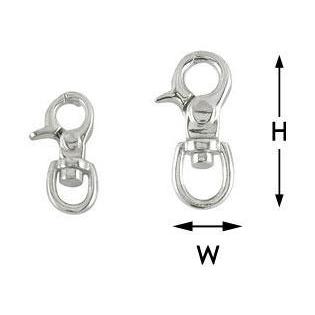 シルバー925 スナップ・フック(ナスカン) #8-A15 /1個 : アイ・ラブ