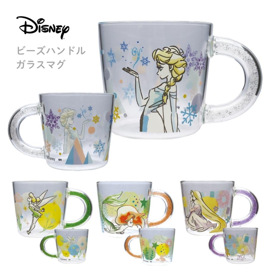 大西賢製販 ディズニー ビーズハンドルガラスマグ 390ml マグカップ