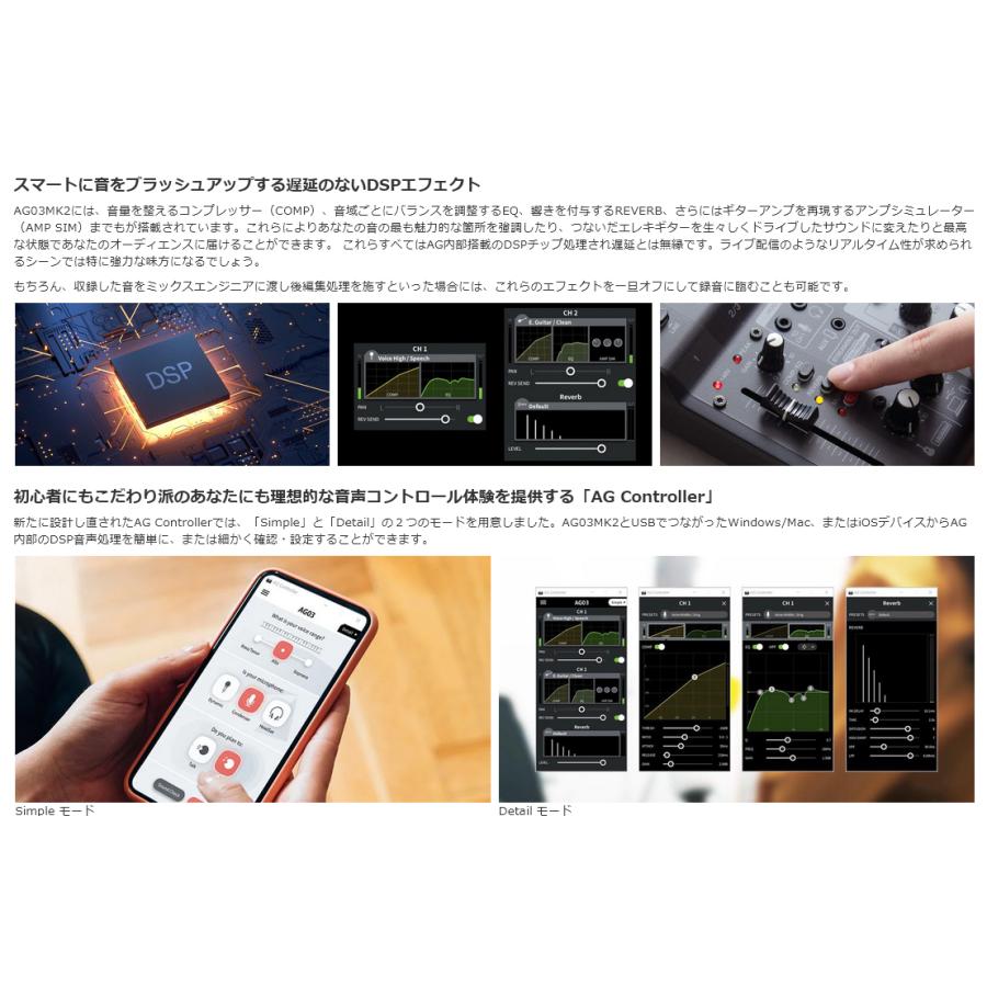 YAMAHA（ヤマハ） YAMAHA / AG03MK2 WHITE AT2020 PCユーザー向け 配信