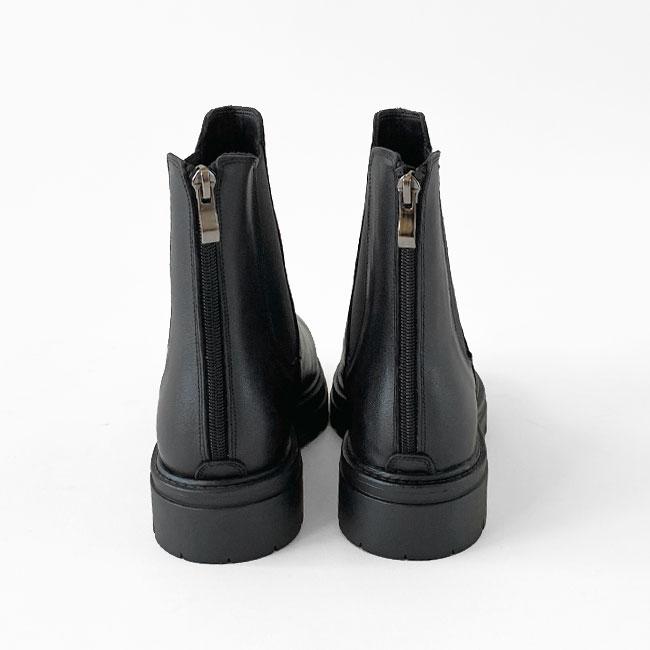 REMME（レメ） サイドゴア ブーツ レディース バックジップチェルシー