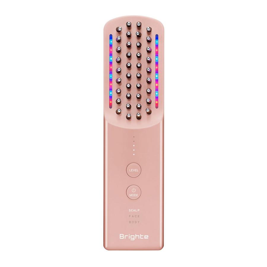 ブライト ブラシ型美顔器(ピンク) Brighte ELEKI BRUSH+ (ブライト