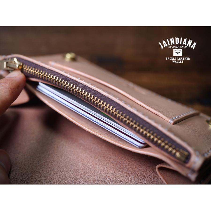 サドルレザー・トラッカーウォレット ナチュラル : JAINDIANA - 通販