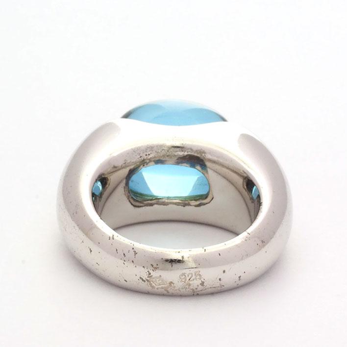 バカラ（Baccarat） 【返品OK】バカラ クリスタル シルバー925 【指輪