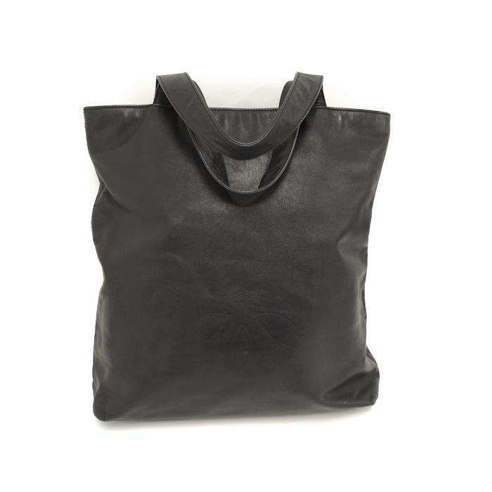 CHANEL（シャネル） トートバッグ レザー 型押しレザー ブラック : JJ