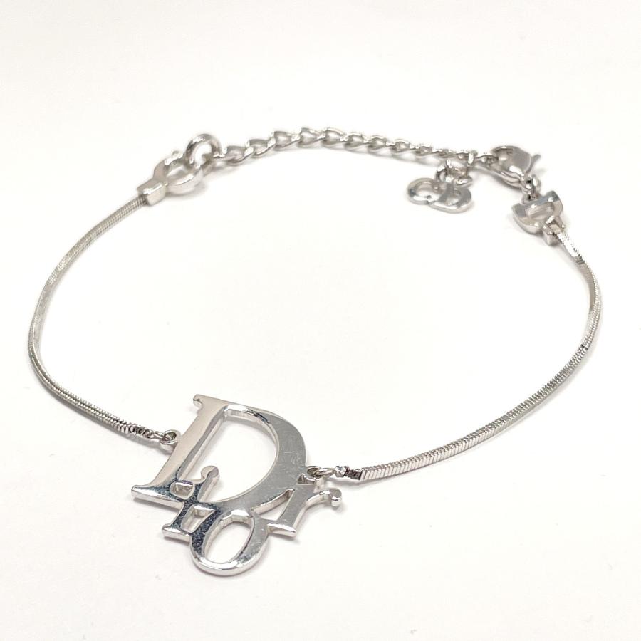 ディオール Dior ブレスレット バングル ロゴチャーム メタル