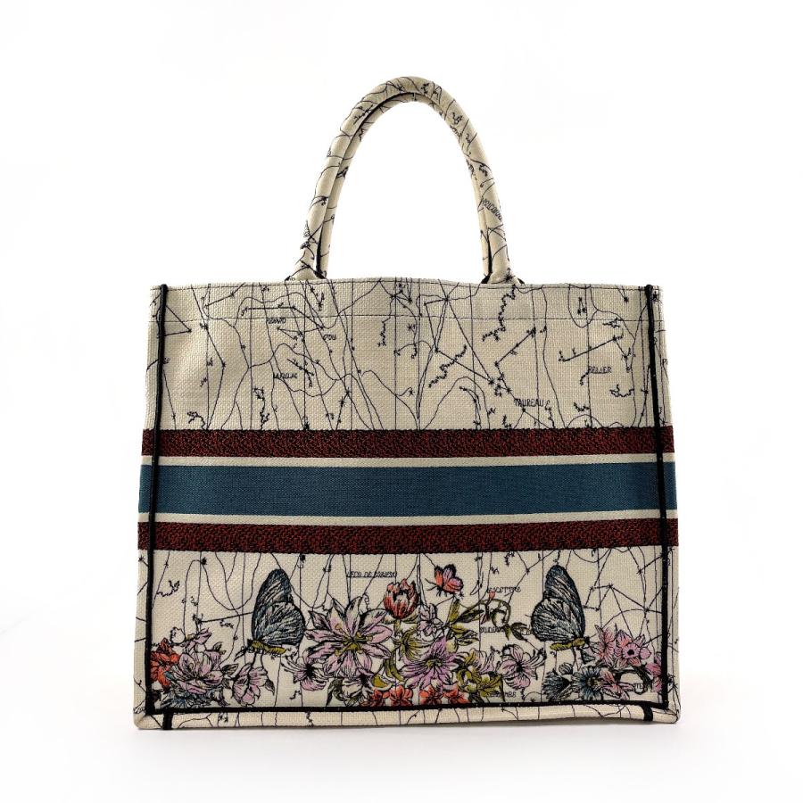 ディオール Dior トートバッグ ブックトート ラージ Zodiac エンブロイ