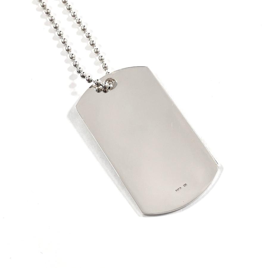 GUCCI（グッチ） ネックレス ドッグタグ ボールチェーン シルバー925