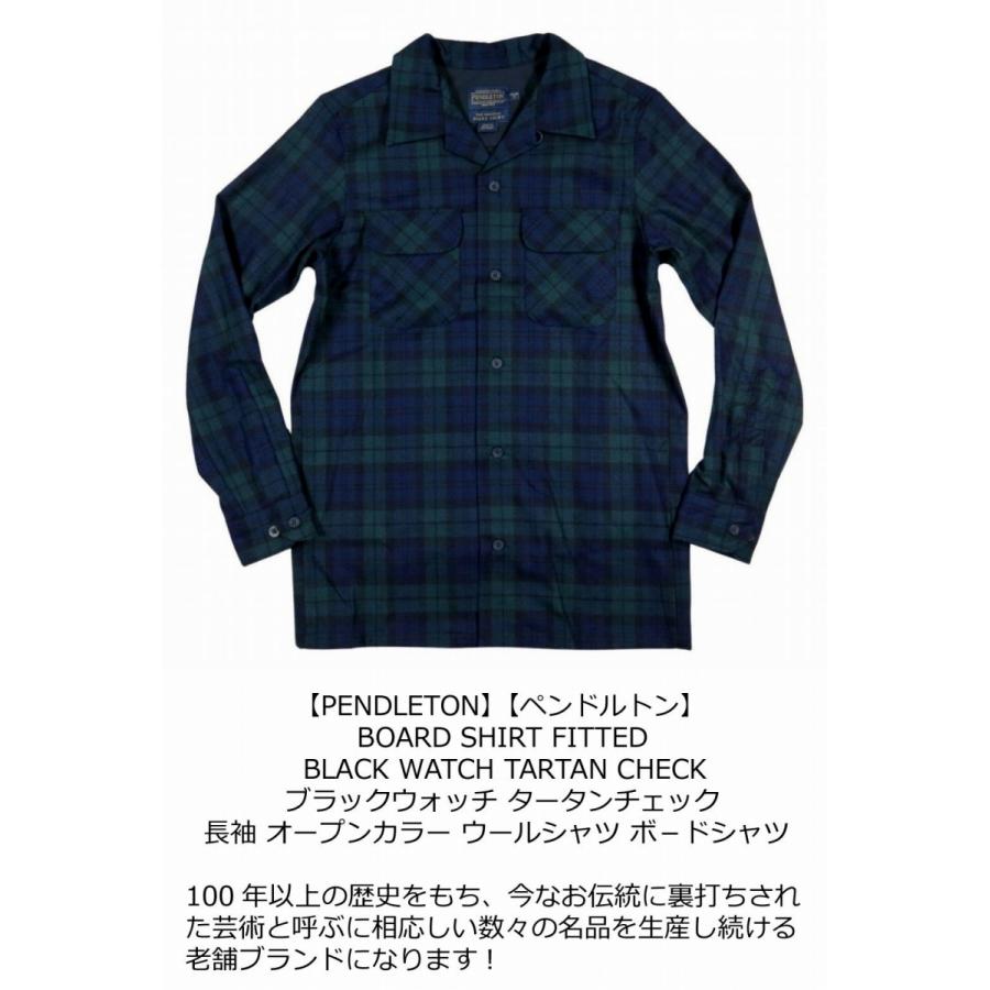 PENDLETON（ペンドルトン） ブラックウォッチ 長袖 オープンカラー