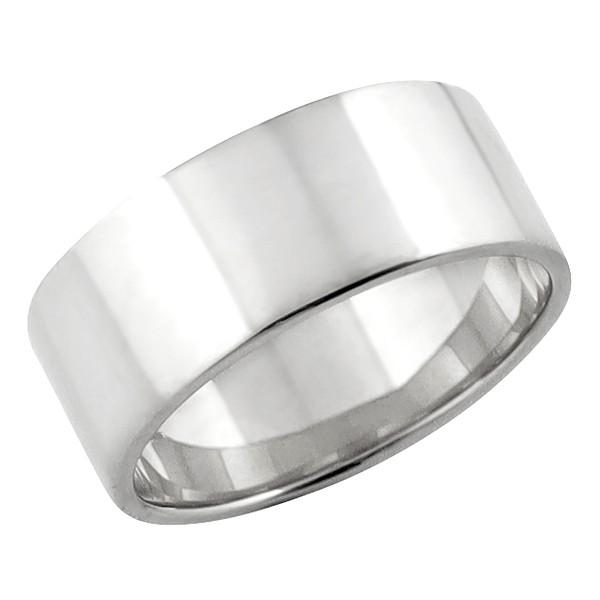 Jewelry i（ジュエリーアイ） 平打ち リング 8mm幅 プラチナ 指輪