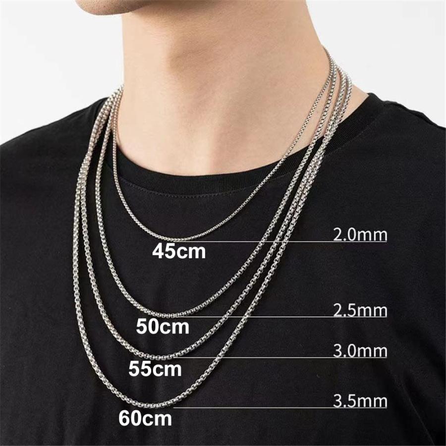 シルバー 925 ペーパーチェーン ネックレス 55cm ハンドメイド 精密