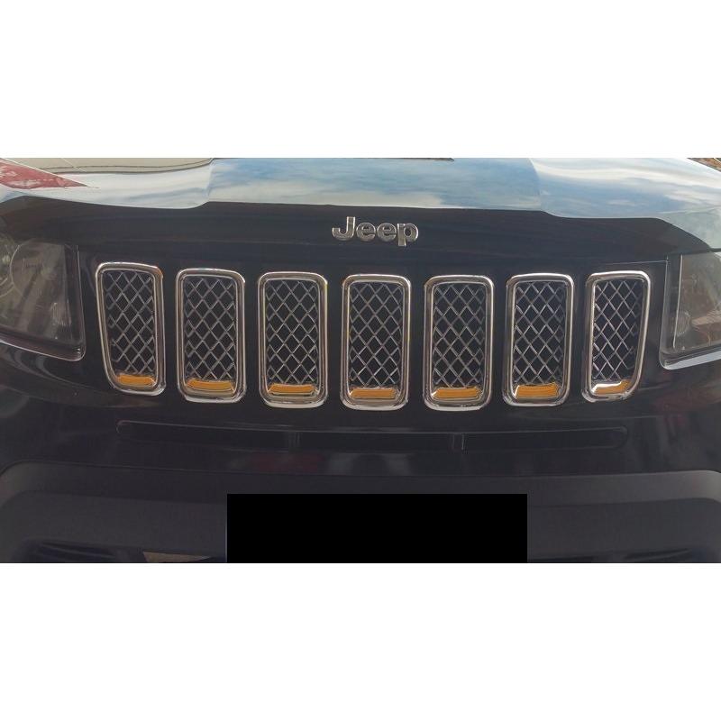 鏡面仕上げ♪ メッキ グリル ガーニッシュ ジープ コンパス MK49