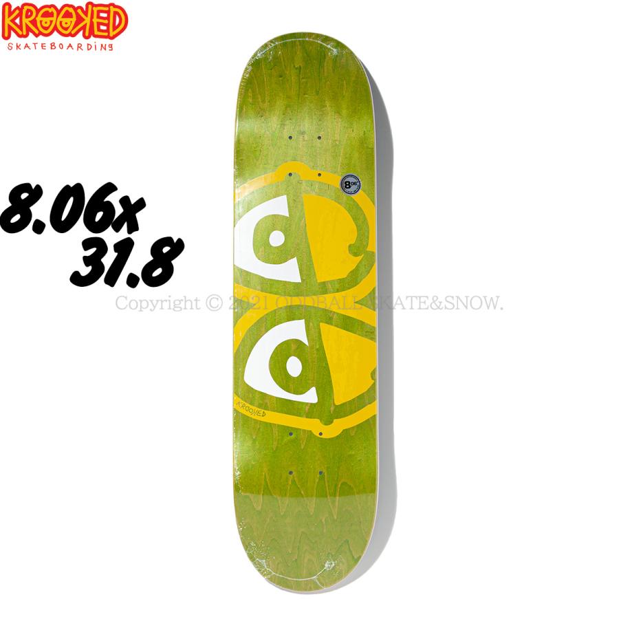 KROOKED（クルキッド） 8.06インチ スケボー デッキ KROOKED TEAM EYES