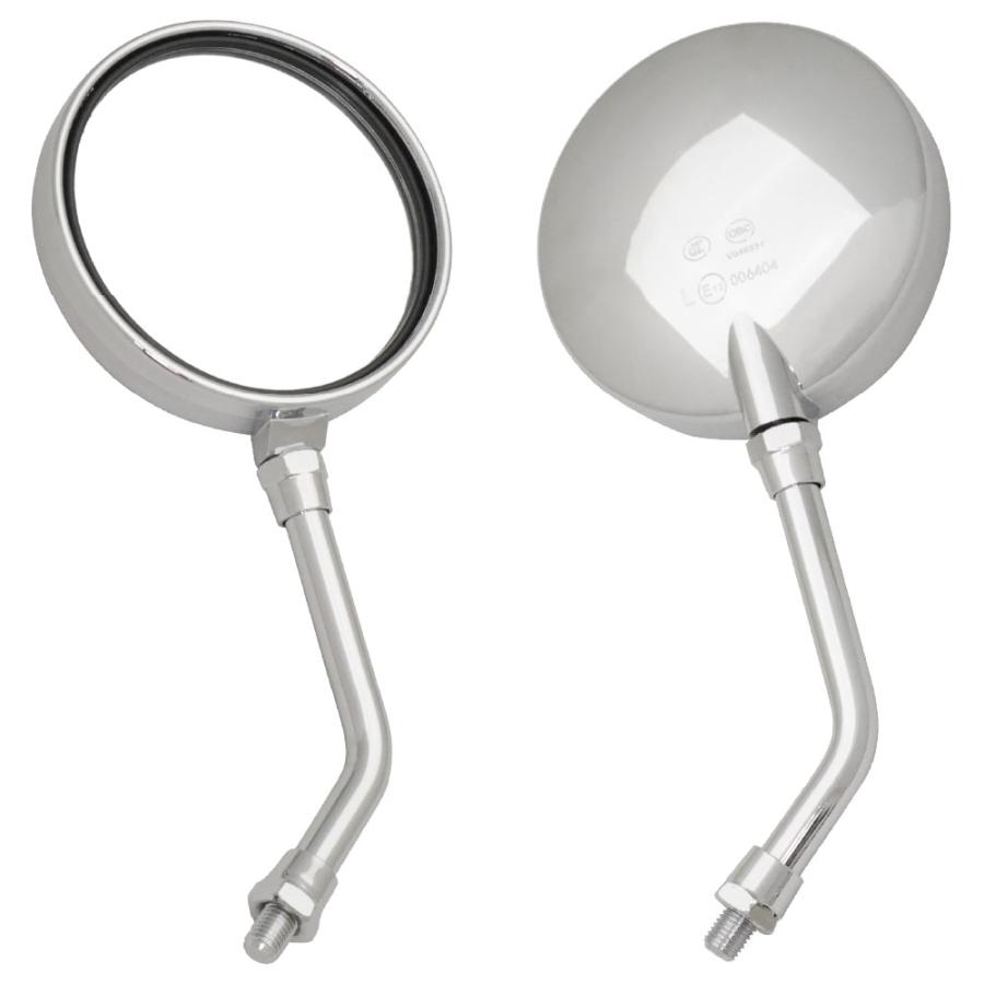 ZII ミラー ショート メッキ GS400 GT380 KH400 KH250 Z400FX Z400GP