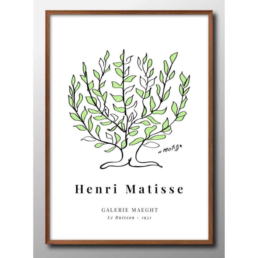 ポスター アンリ・マティス マチス 低木 絵画 インテリア A3サイズ