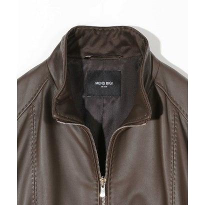 MEN'S BIGI（メンズビギ） スタンドカラーシングルライダース シープ