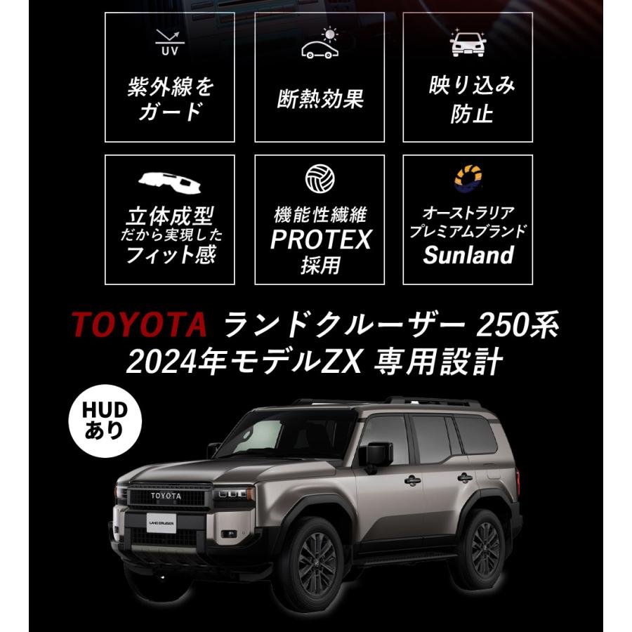 ランドクルーザー トヨタ 250系 ZX 2024年モデル HUDあり 専用 Sunland