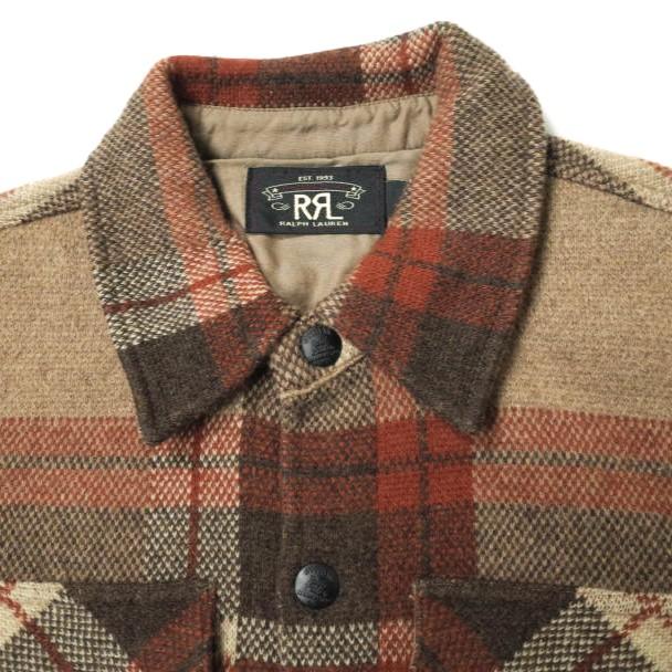 RRL ダブルアールエル 22AW WOOL PLAID WORK SHIRT SWEATER ウール
