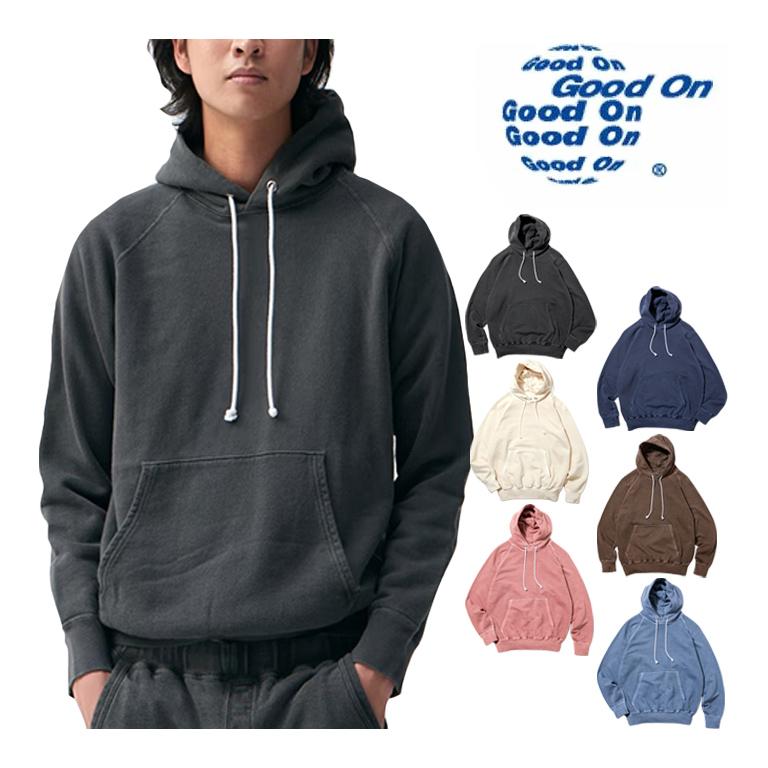 GOOD ON（グッドオン） 9oz ラグラン プルオーバーパーカー フード