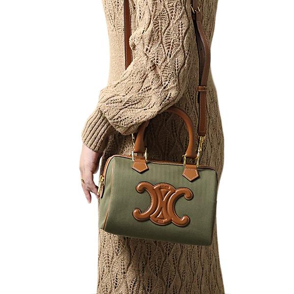 CELINE（セリーヌ） ハンドバッグ Cuir Small Boston Triomphe Hand