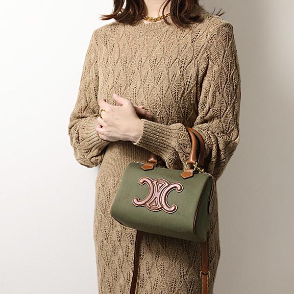 CELINE（セリーヌ） ハンドバッグ Cuir Small Boston Triomphe Hand