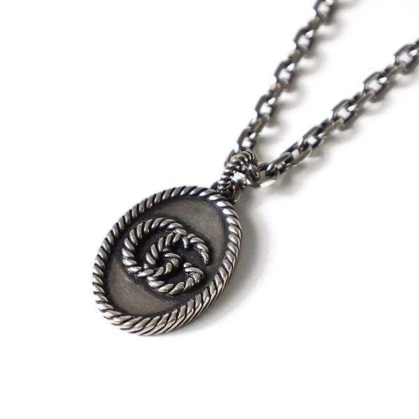 GUCCI（グッチ） ネックレス Silver Oxidised Marmont GG Necklace GG