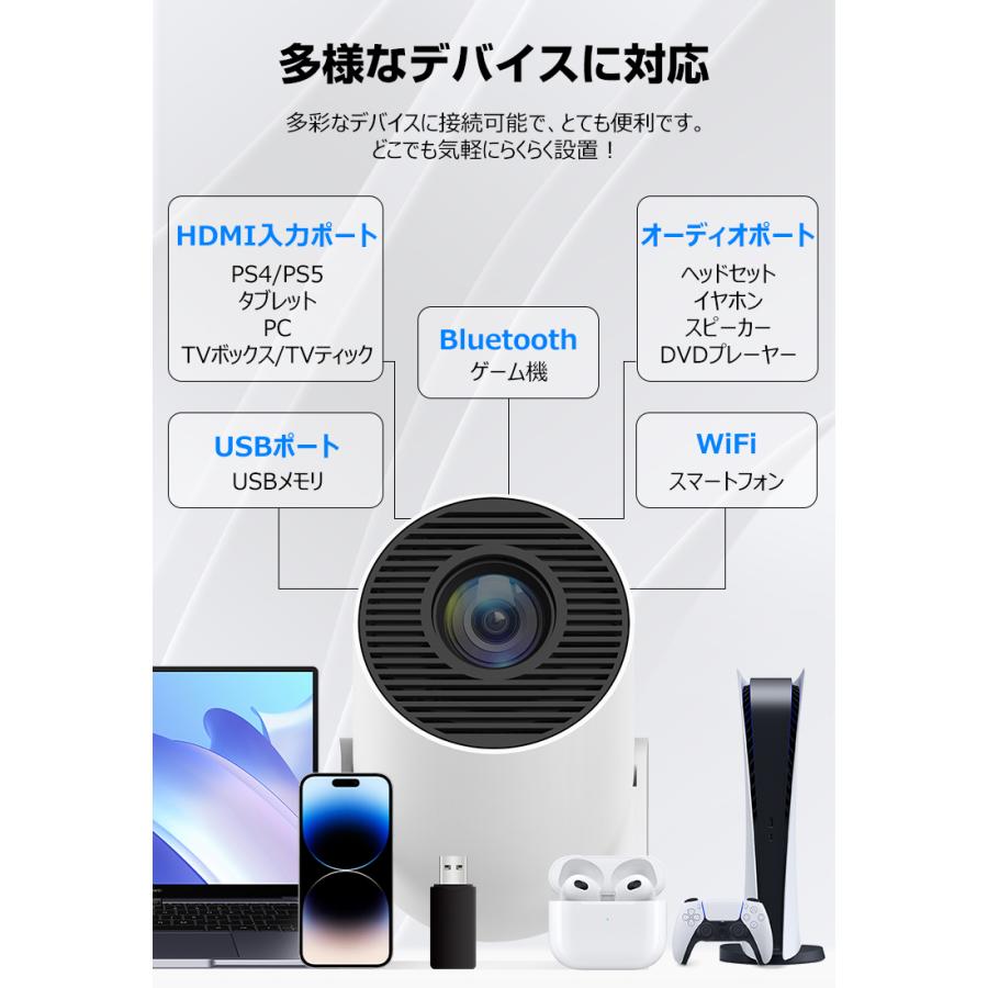 進化版10%OFFで最安6282円 プロジェクター 小型 20000LM 4K 家庭用 高