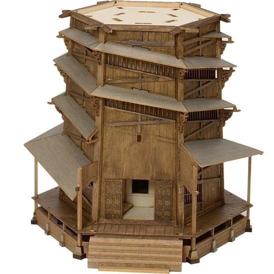 ウッディジョー 木製建築模型1/75 会津さざえ堂 : Arclands Online