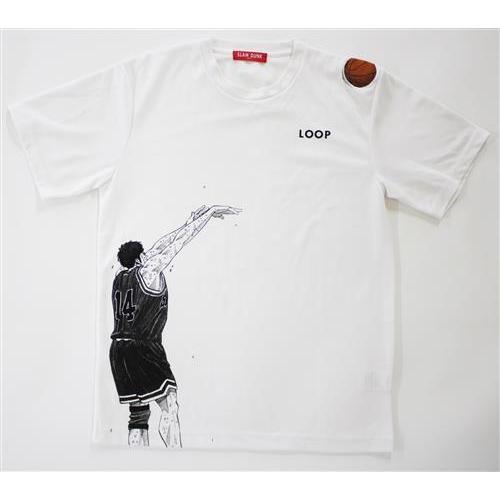 SLAM DUNK Tシャツ 三井/LOOP ホワイト 三井寿 (Sサイズ) : らしんばん
