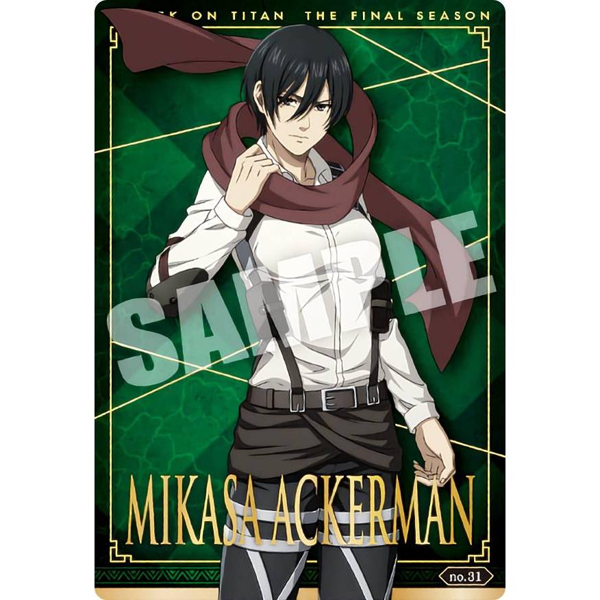 no.31 ミカサ・アッカーマン (スペシャルカード) 】 進撃の巨人 The