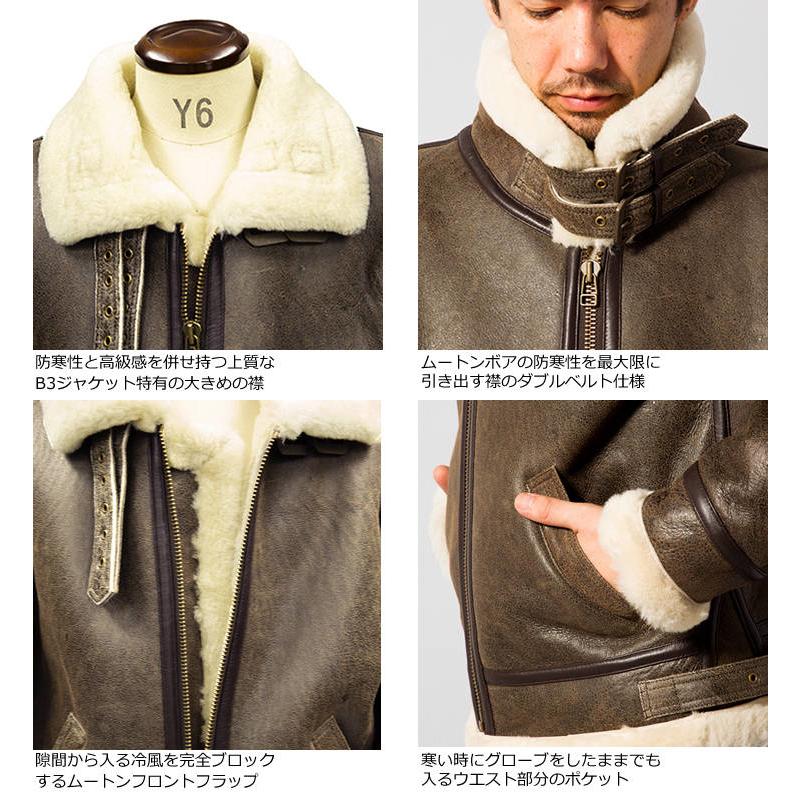 Liugoo Leathers 【30%OFFクーポン】Liugoo Leathers 本革 B-3フライト