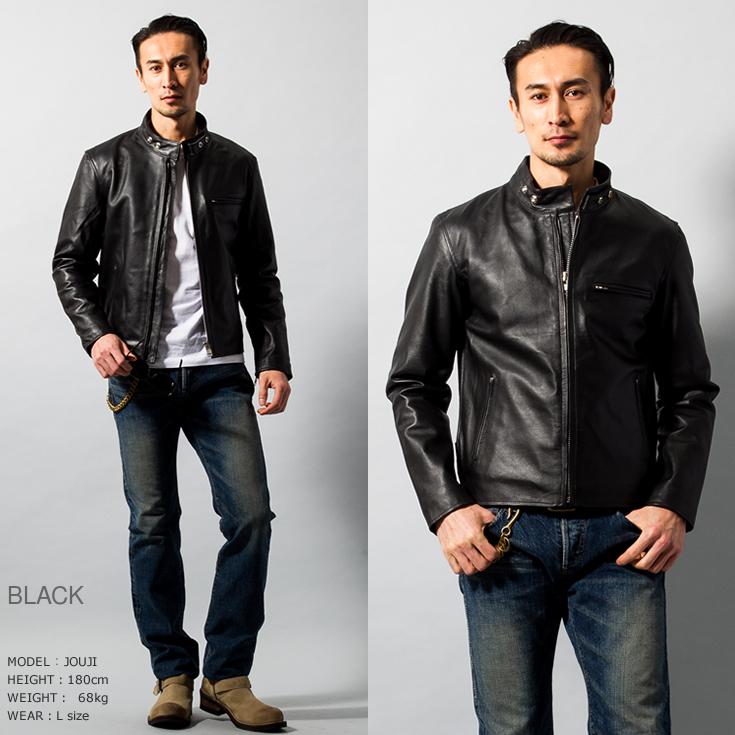30%OFFクーポン】Horn Works 本革 シングルライダースジャケット