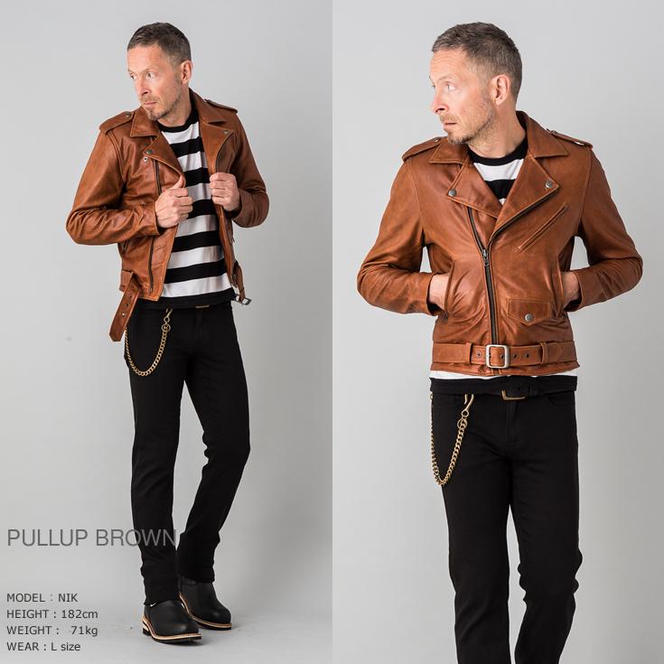 Liugoo Leathers 【50%OFFクーポン】Liugoo Leathers 本革 ダブル