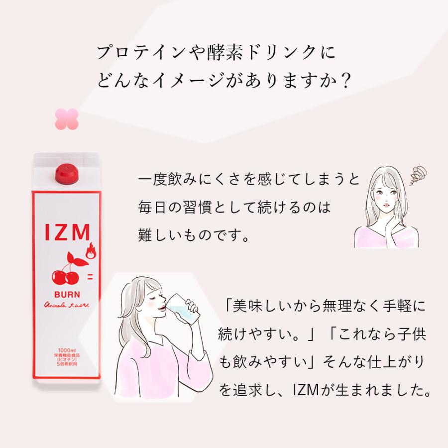 IZM BURN イズム バーン アセロラ味 1000mL【 6本セット 】 5倍希釈